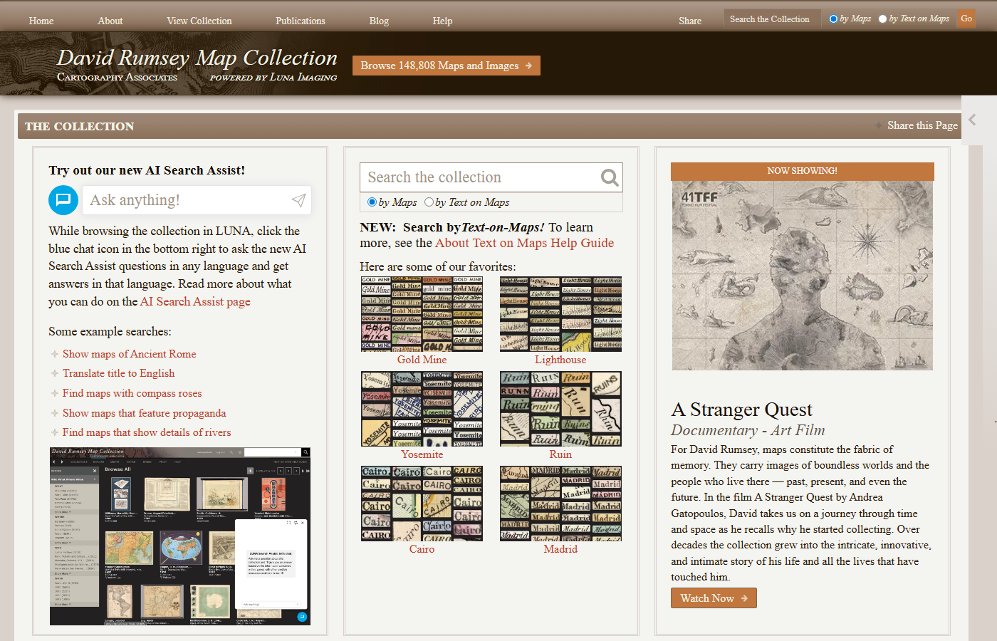 The David Rumsey Map Collection &mdash; One Private Collector in San Francisco Spent 46 Years Buying Historical Maps Nobody Else Wanted, Digitized 148,808 of Them at 300-800 PPI, Built a Free Browser Viewer, and Donated 150,000 Physical Maps to Stanford in 2009