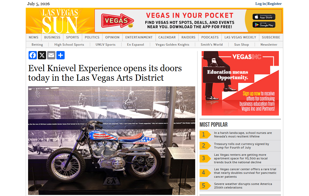 The Evel Knievel Stunt Cycle Toy My Cousin Just Bought Was Ideal&rsquo;s Best-Selling Toy Ever &mdash; the Caesars Palace Crash, the Snake River Canyon Jump, 433 Broken Bones, and the Brand-New Las Vegas Museum